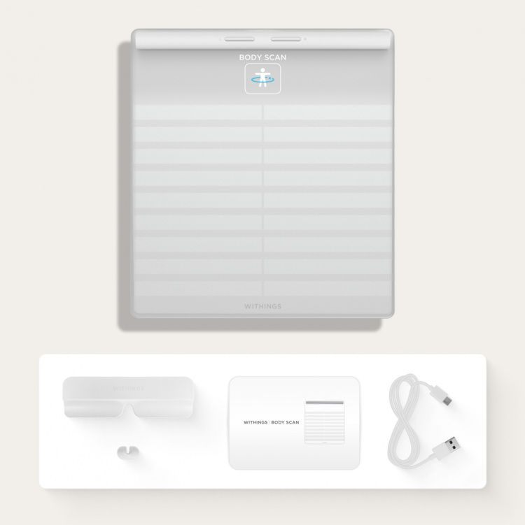 Withings Body Scan smart scales, white Withings Body Scan smart scales, white
