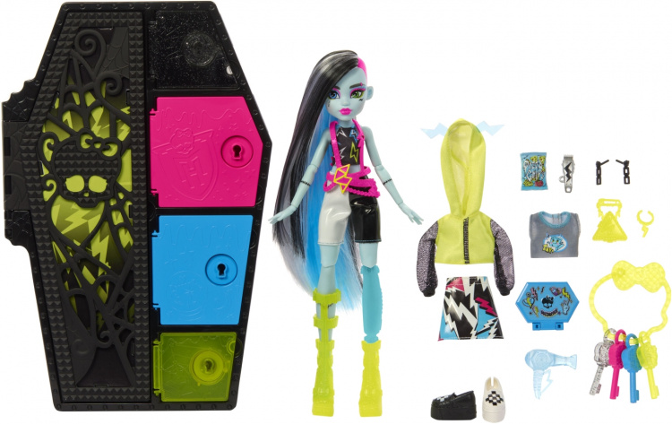 Monster High Skulltimate Secrets: Neon Frights Frankie - fashion doll