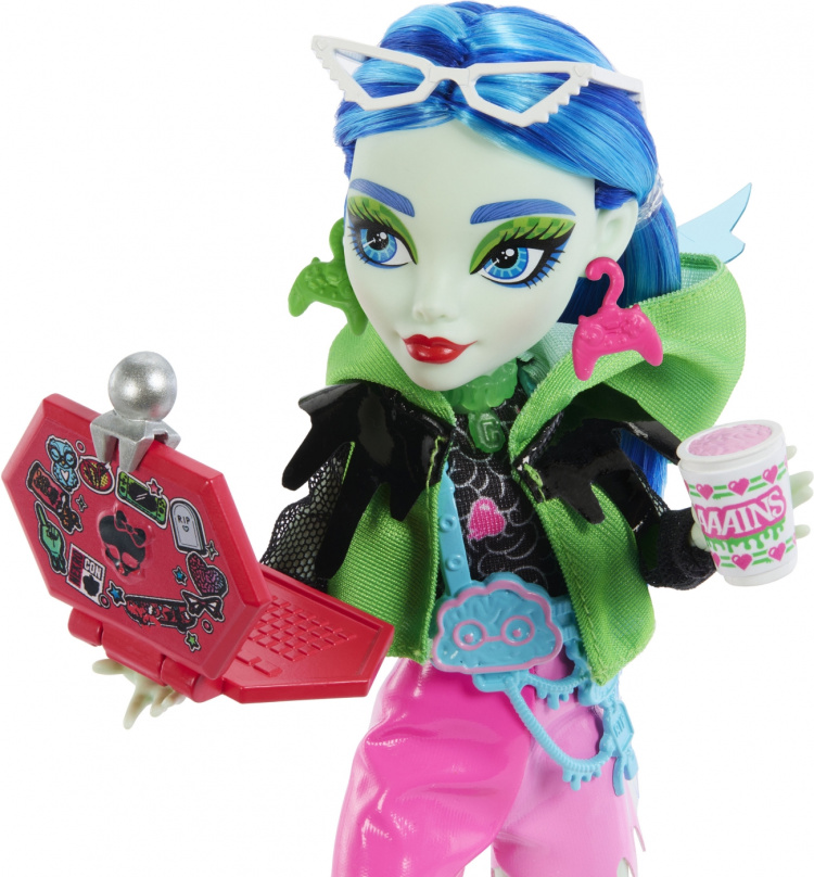 Monster High Skulltimate Secrets: Neon Frights Ghoulia - fashion doll