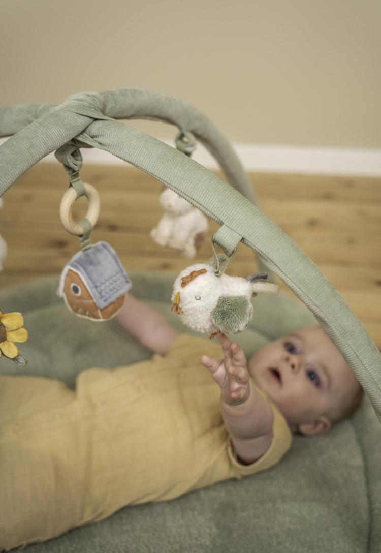 Little Dutch Little Farm play mat with arches, green