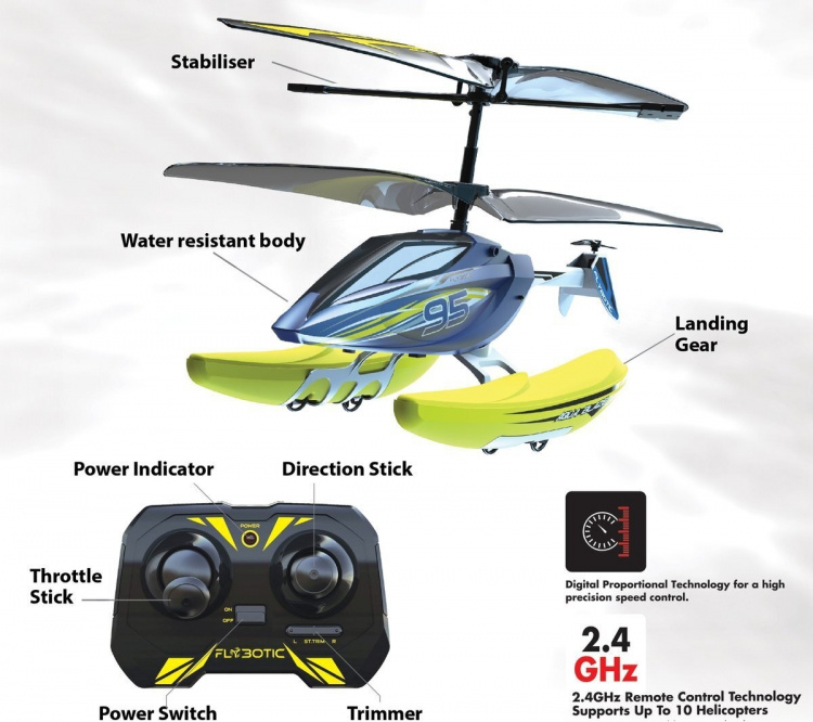 Silverlit Flybotic Aqua Blaze - remote-controlled helicopter