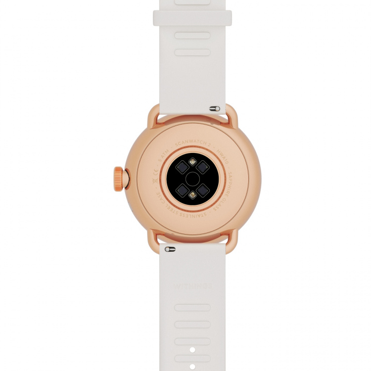 Withings Scanwatch 2 smartwatch, 38 mm, rose gold