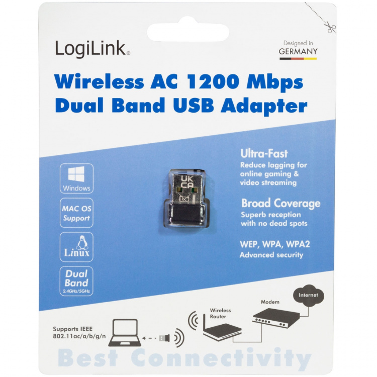LogiLink USB 2.0 Wifi-adapter AC 1200Mbit/s LogiLink USB 2.0 Wifi-adapter AC 1200Mbit/s