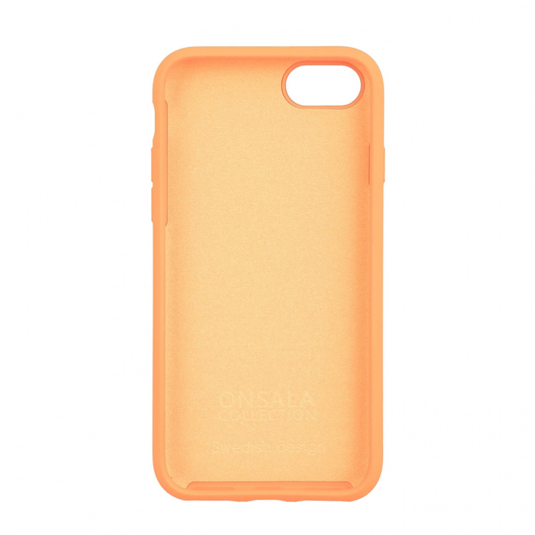Onsala Phone Case with Silicone Feel Apricot - iPhone 6/7/8/SE