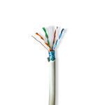 Nedis Network Cable Roll | CAT6 | Stranded | F/UTP | Bare Copper | 50.0 m | Indoor | Round | LSZH | Grey | Pull Box