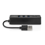 Nedis USB Hub | 1x USB-A | 3x USB A Female | 5 port(s) | USB 2.0 | USB Powered | SD & MicroSD Nedis USB Hub | 1x USB-A | 3x USB A Female | 5 port(s) | USB 2.0 | USB Powered | SD & MicroSD