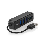 Nedis USB Hub | 1x USB-A | 3x USB A Female | 5 port(s) | USB 2.0 | USB Powered | SD & MicroSD Nedis USB Hub | 1x USB-A | 3x USB A Female | 5 port(s) | USB 2.0 | USB Powered | SD & MicroSD