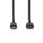 Nedis Lightning Cable | USB 2.0 | Apple Lightning 8-Pin | USB-C™ Male | 480 Mbps | Nickel Plated | 1.00 m | Round | PVC | Black | Label Nedis Lightning Cable | USB 2.0 | Apple Lightning 8-Pin | USB-C™ Male | 480 Mbps | Nickel Plated | 1.00 m | Round | PVC | Black | Label