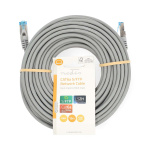 Nedis CAT6a Cable | S/FTP | RJ45 Male | RJ45 Male | 15.0 m | Round | LSZH | Grey | Label Nedis CAT6a Cable | S/FTP | RJ45 Male | RJ45 Male | 15.0 m | Round | LSZH | Grey | Label