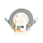 Nedis CAT6a Cable | S/FTP | RJ45 Male | RJ45 Male | 5.00 m | Round | LSZH | Grey | Label Nedis CAT6a Cable | S/FTP | RJ45 Male | RJ45 Male | 5.00 m | Round | LSZH | Grey | Label