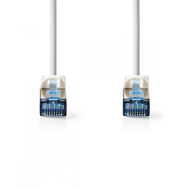 Nedis CAT6a Cable | S/FTP | RJ45 Male | RJ45 Male | 20.0 m | Round | LSZH | White | Label Nedis CAT6a Cable | S/FTP | RJ45 Male | RJ45 Male | 20.0 m | Round | LSZH | White | Label