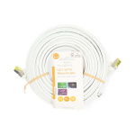 Nedis CAT7 Cable | S/FTP | RJ45 Male | RJ45 Male | 15.0 m | Round | LSZH | White | Label Nedis CAT7 Cable | S/FTP | RJ45 Male | RJ45 Male | 15.0 m | Round | LSZH | White | Label