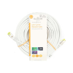 Nedis CAT7 Cable | S/FTP | RJ45 Male | RJ45 Male | 20.0 m | Round | LSZH | White | Label Nedis CAT7 Cable | S/FTP | RJ45 Male | RJ45 Male | 20.0 m | Round | LSZH | White | Label