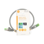 Nedis Cat 8.1 Cable | S/FTP | RJ45 Male | RJ45 Male | 0.50 m | Round | LSZH | Grey | Label Nedis Cat 8.1 Cable | S/FTP | RJ45 Male | RJ45 Male | 0.50 m | Round | LSZH | Grey | Label