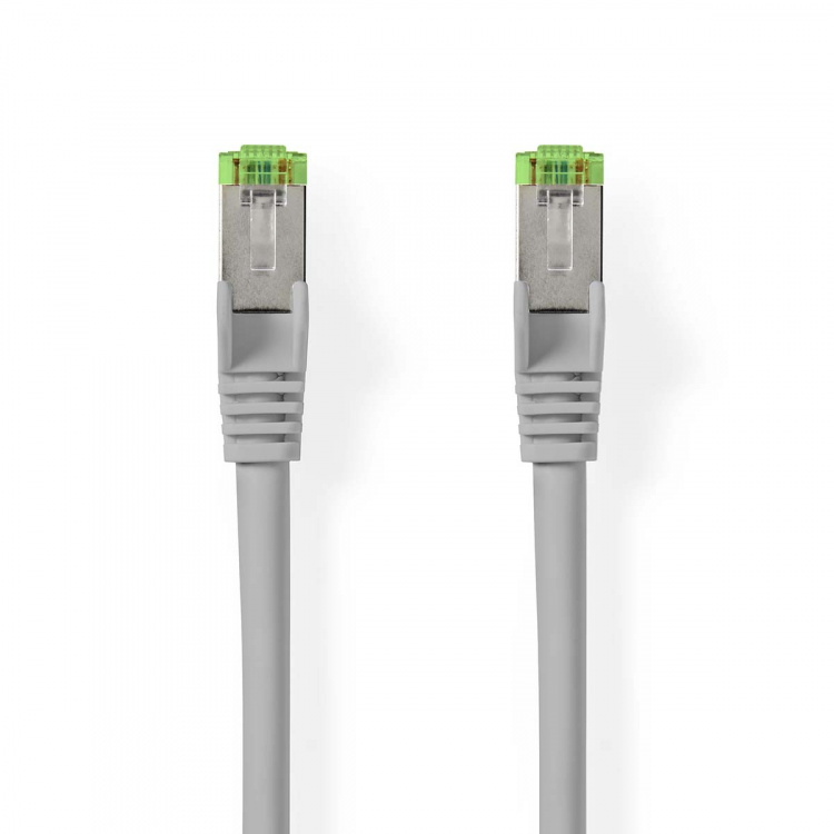 Nedis Cat 8.1 Cable | S/FTP | RJ45 Male | RJ45 Male | 15.0 m | Round | LSZH | Grey | Label Nedis Cat 8.1 Cable | S/FTP | RJ45 Male | RJ45 Male | 15.0 m | Round | LSZH | Grey | Label
