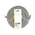 Nedis Cat 8.1 Cable | S/FTP | RJ45 Male | RJ45 Male | 20.0 m | Round | LSZH | Grey | Label Nedis Cat 8.1 Cable | S/FTP | RJ45 Male | RJ45 Male | 20.0 m | Round | LSZH | Grey | Label