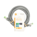 Nedis Cat 8.1 Cable | S/FTP | RJ45 Male | RJ45 Male | 3.00 m | Round | LSZH | Grey | Label Nedis Cat 8.1 Cable | S/FTP | RJ45 Male | RJ45 Male | 3.00 m | Round | LSZH | Grey | Label