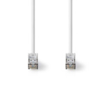 Nedis Cat 8.1 Cable | S/FTP | RJ45 Male | RJ45 Male | 20.0 m | Round | LSZH | White | Label