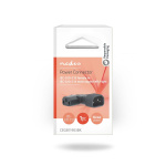 Nedis Extension Plug | IEC-320-C13 | IEC-320-C14 | Angled Left | Nickel Plated | PVC | Black | Box | 1 pcs