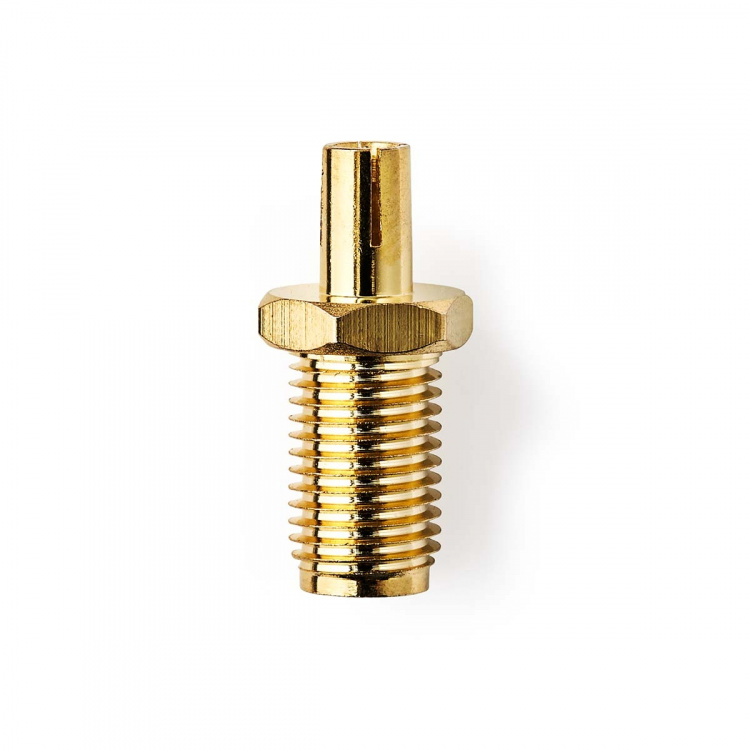 Nedis SMA Adapter | SMA Female | TS9 | Gold Plated | 50 Ohm | Straight | Copper | Gold | 2 pcs | Box