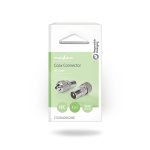 Nedis IEC (Coax) Connector | Straight | Male | Nickel Plated | 75 Ohm | Screw | Cable input diameter: 7.0 mm | Metal | Silver | 2 pcs | Box