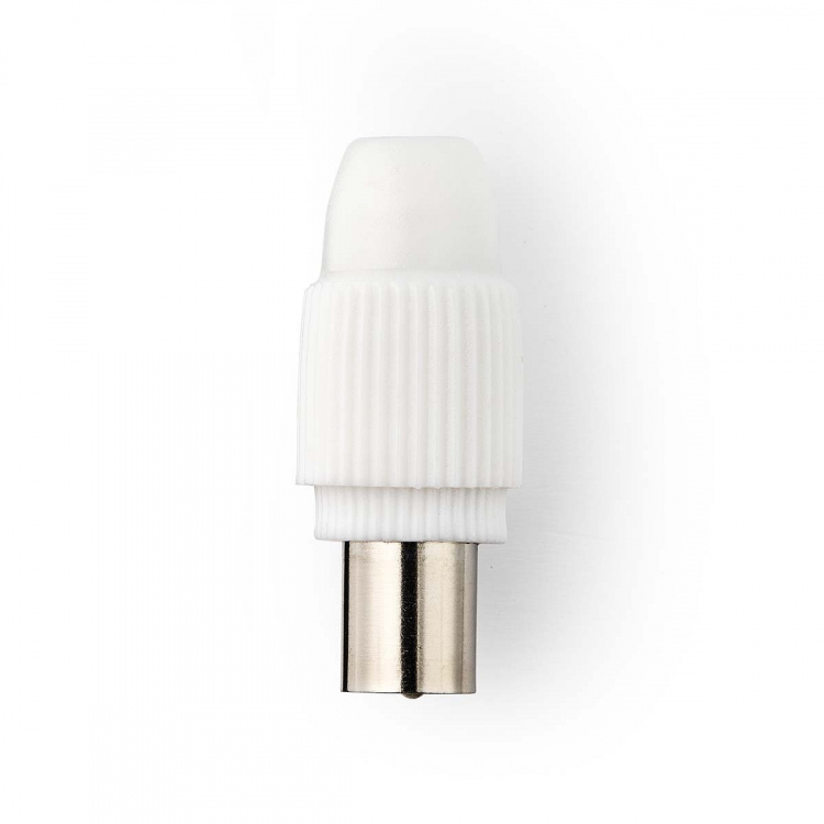 Nedis IEC (Coax) Connector | Straight | Male | Nickel Plated | 75 Ohm | Screw | Cable input diameter: 7.0 mm | Metal / PVC | White | 2 pcs | Box Nedis IEC (Coax) Connector | Straight | Male | Nickel Plated | 75 Ohm | Screw | Cable input diameter: 7.0 mm | Metal / PVC | White | 2 pcs | Box