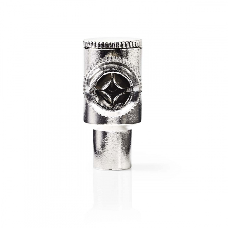 Nedis IEC (Coax) Connector | Angled 90° | Male | Nickel Plated | 75 Ohm | Screw | Cable input diameter: 7.0 mm | Metal | Silver | 2 pcs | Box Nedis IEC (Coax) Connector | Angled 90° | Male | Nickel Plated | 75 Ohm | Screw | Cable input diameter: 7.0 mm | Metal | Silver | 2 pcs | Box