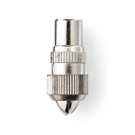 Nedis IEC (Coax) Connector | Straight | Female | Nickel Plated | 75 Ohm | Screw | Cable input diameter: 7.0 mm | Metal | Silver | 2 pcs | Box Nedis IEC (Coax) Connector | Straight | Female | Nickel Plated | 75 Ohm | Screw | Cable input diameter: 7.0 mm | Metal | Silver | 2 pcs | Box