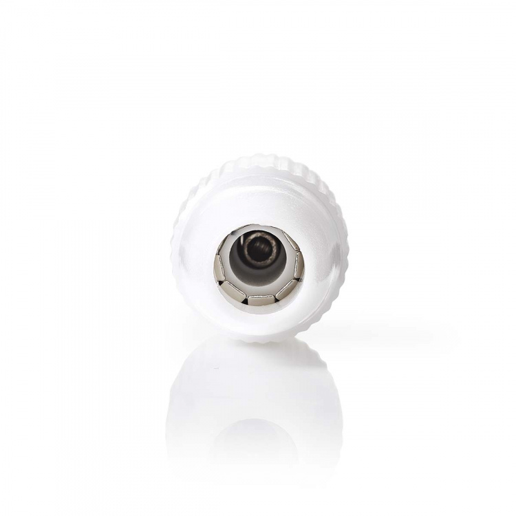 Nedis IEC (Coax) Connector | Straight | Female | Nickel Plated | 75 Ohm | Screw | Cable input diameter: 7.0 mm | Metal / PVC | White | 2 pcs | Box Nedis IEC (Coax) Connector | Straight | Female | Nickel Plated | 75 Ohm | Screw | Cable input diameter: 7.0 mm | Metal / PVC | White | 2 pcs | Box