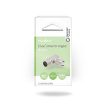 Nedis IEC (Coax) Connector | Angled 90° | Female | Nickel Plated | 75 Ohm | Screw | Cable input diameter: 7.0 mm | Metal | Silver | 2 pcs | Gift Box with Euro Lock Nedis IEC (Coax) Connector | Angled 90° | Female | Nickel Plated | 75 Ohm | Screw | Cable input diameter: 7.0 mm | Metal | Silver | 2 pcs | Gift Box with Euro Lock