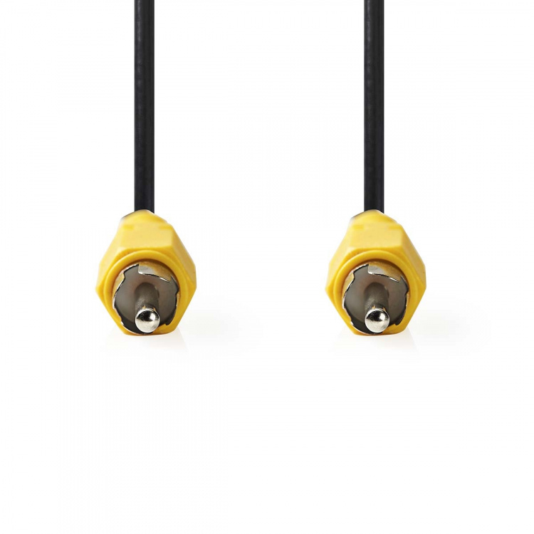 Nedis Composite Video Cable | RCA Male | RCA Male | Nickel Plated | 480p | 5.00 m | Round | PVC | Black | Label Nedis Composite Video Cable | RCA Male | RCA Male | Nickel Plated | 480p | 5.00 m | Round | PVC | Black | Label