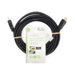 Nedis High Speed HDMI™ Cable with Ethernet | HDMI™ Connector | HDMI™ Connector | 4K@60Hz | ARC | 18 Gbps | 5.00 m | Round | PVC | Black | Label Nedis High Speed HDMI™ Cable with Ethernet | HDMI™ Connector | HDMI™ Connector | 4K@60Hz | ARC | 18 Gbps | 5.00 m | Round | PVC | Black | Label