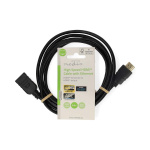 Nedis High Speed HDMI™ Cable with Ethernet | HDMI™ Connector | HDMI™ Output | 4K@60Hz | ARC | 10.2 Gbps | 2.00 m | Round | PVC | Black | Label Nedis High Speed HDMI™ Cable with Ethernet | HDMI™ Connector | HDMI™ Output | 4K@60Hz | ARC | 10.2 Gbps | 2.00 m | Round | PVC | Black | Label