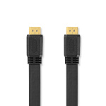 Nedis High Speed HDMI™ Cable with Ethernet | HDMI™ Connector | HDMI™ Connector | 4K@30Hz | 10.2 Gbps | 1.50 m | Flat | PVC | Black | Label Nedis High Speed HDMI™ Cable with Ethernet | HDMI™ Connector | HDMI™ Connector | 4K@30Hz | 10.2 Gbps | 1.50 m | Flat | PVC | Black | Label