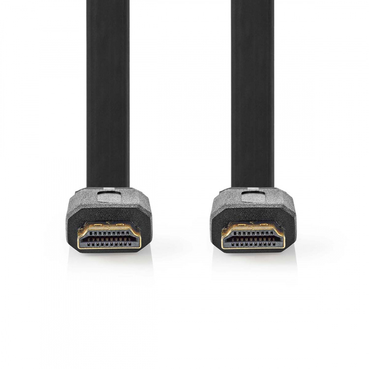 Nedis High Speed HDMI™ Cable with Ethernet | HDMI™ Connector | HDMI™ Connector | 4K@30Hz | 10.2 Gbps | 1.50 m | Flat | PVC | Black | Label Nedis High Speed HDMI™ Cable with Ethernet | HDMI™ Connector | HDMI™ Connector | 4K@30Hz | 10.2 Gbps | 1.50 m | Flat | PVC | Black | Label