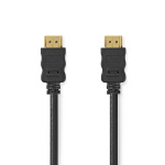 Nedis High Speed HDMI™ Cable with Ethernet | HDMI™ Connector | HDMI™ Connector | 4K@60Hz | ARC | 18 Gbps | 3.00 m | Round | PVC | Black | Label