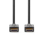 Nedis High Speed HDMI™ Cable with Ethernet | HDMI™ Connector | HDMI™ Connector | 4K@60Hz | ARC | 18 Gbps | 3.00 m | Round | PVC | Black | Label