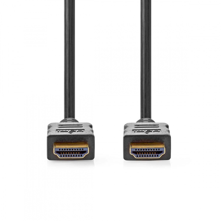 Nedis High Speed HDMI™ Cable with Ethernet | HDMI™ Connector | HDMI™ Connector | 4K@60Hz | ARC | 18 Gbps | 3.00 m | Round | PVC | Black | Label