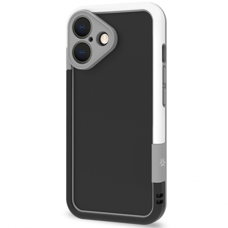 Celly Bumper iPhone 16 Svart/Vit