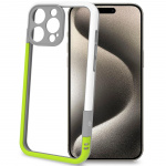 Celly Bumper iPhone 16 Pro Max Vit/Limegrön Celly Bumper iPhone 16 Pro Max Vit/Limegrön