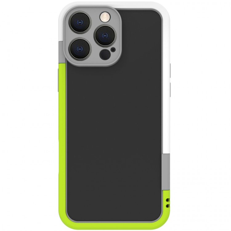 Celly Bumper iPhone 16 Pro Max Vit/Limegrön Celly Bumper iPhone 16 Pro Max Vit/Limegrön