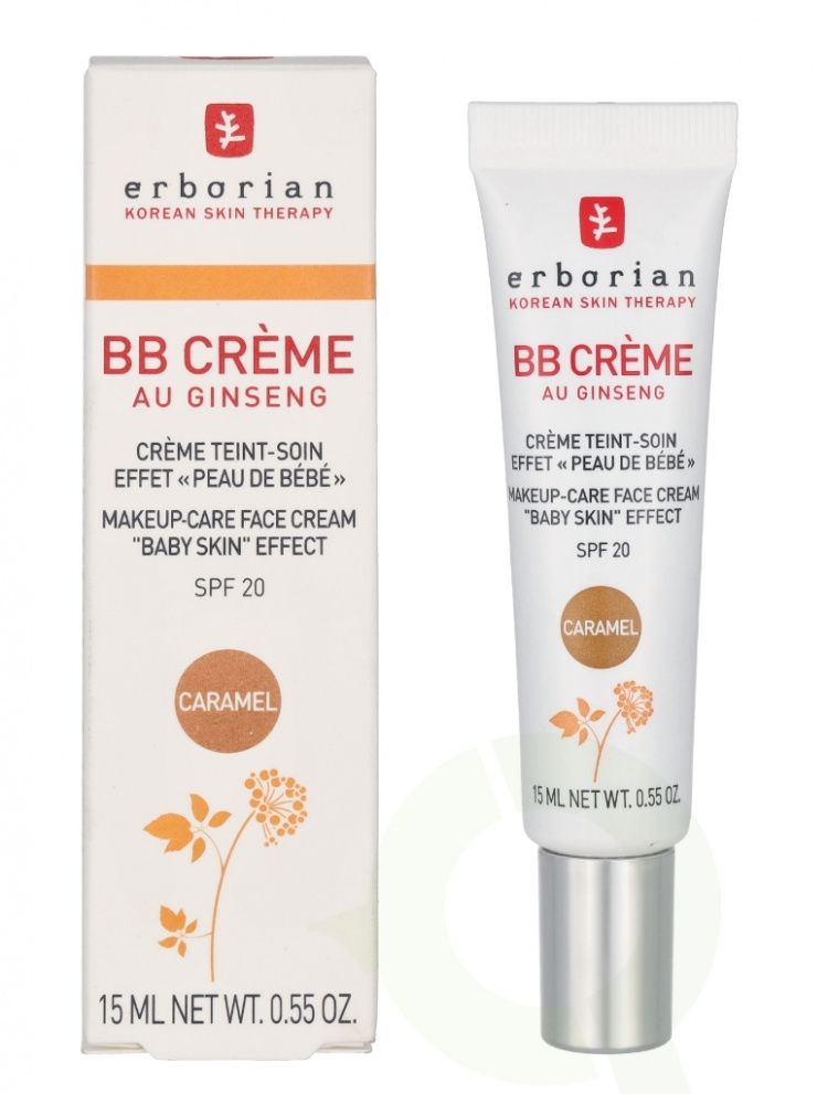 Erborian BB Cream Au Ginseng 5-In-1 Baby Skin Effect SPF20 15 ml Caramel