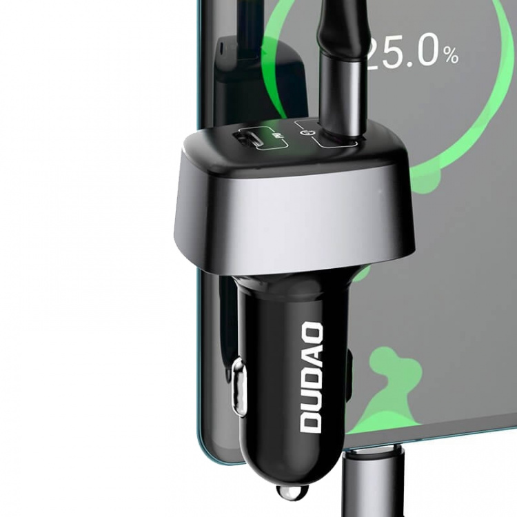 Dudao R7XS Car Charger 83Watt 1xUSB-C + 1xUSB-A
