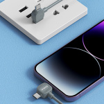 Dudao L20S 4-i-1 USB-C/USB-A/Lightning Fast Charging-kabel 1m