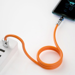 Dudao L24CL USB-C to angled Lightning cable 30W 1m 180° rotation orange