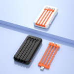 Dudao K6Pro powerbank 10000mAh 10Watt 4xcables Black