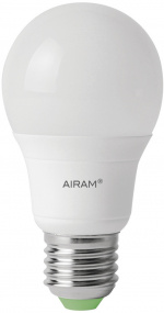 Airam LED frosted bulb, E27, 2800 K, 470 lm, opal Airam LED frosted bulb, E27, 2800 K, 470 lm, opal