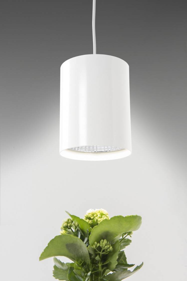 Airam Fiora pendant plant light, E27, white body Airam Fiora pendant plant light, E27, white body