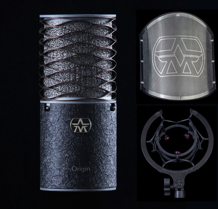 Aston Origin Black Bundle studio microphone package