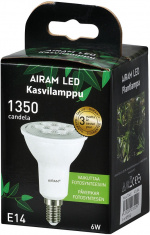 Airam Fiora plant lamp, E14, 3500 K, 420 lm Airam Fiora plant lamp, E14, 3500 K, 420 lm